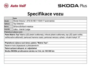 Škoda Octavia Top Selection