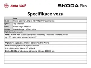 Škoda Octavia Top Selection
