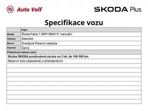 Škoda Fabia Selection