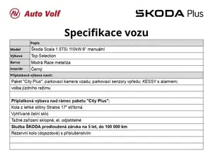Škoda Scala Top Selection
