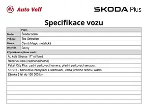 Škoda Scala Top Selection