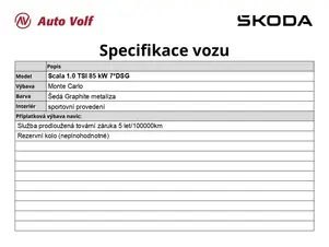 Škoda Scala Monte Carlo