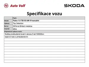 Škoda Fabia Top Selection