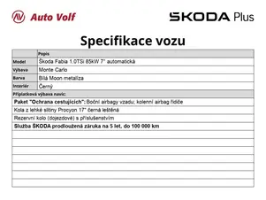 Škoda Fabia Monte Carlo