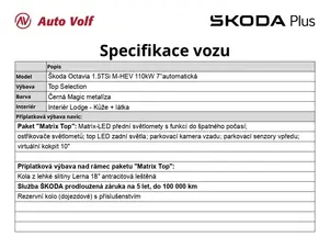 Škoda Octavia Top Selection